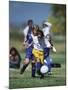 8 Year Old Girls in Action Durring Soccer Game, Lakewood, Colorado, USA-null-Mounted Photographic Print