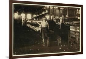 8 Year Old Leo-Lewis Wickes Hine-Framed Photographic Print