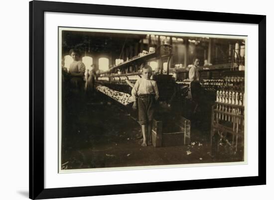 8 Year Old Leo-Lewis Wickes Hine-Framed Photographic Print