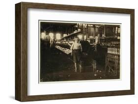 8 Year Old Leo-Lewis Wickes Hine-Framed Photographic Print