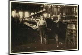 8 Year Old Leo-Lewis Wickes Hine-Mounted Photographic Print