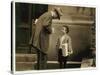 8 Year Old Newsboy Michael Mcnelis-Lewis Wickes Hine-Stretched Canvas