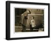 8 Year Old Newsboy Michael Mcnelis-Lewis Wickes Hine-Framed Photographic Print