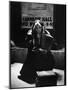 80 Year Old Street Musician Lylah Tiffany Playing the Accordion and Begging Outside Carnegie Hall-Alfred Eisenstaedt-Mounted Photographic Print