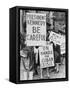 800 women strikers for peace on 47th Street near the UN Building in New York, 1962-null-Framed Stretched Canvas