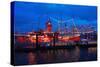 823. Port Birthday Hamburg (City)-Thomas Ebelt-Stretched Canvas