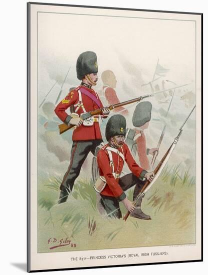 87th Regiment-G.d. Giles-Mounted Art Print