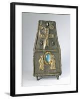 8th-9th Century Purse Shaped Gilt Silver Reliquary with Embossed Decorations-null-Framed Giclee Print