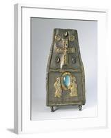 8th-9th Century Purse Shaped Gilt Silver Reliquary with Embossed Decorations-null-Framed Giclee Print