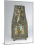 8th-9th Century Purse Shaped Gilt Silver Reliquary with Embossed Decorations-null-Mounted Giclee Print