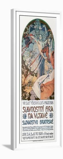 8th Sokol Festival in Prague, 1925-Alphonse Mucha-Framed Giclee Print