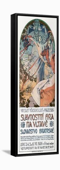8th Sokol Festival in Prague, 1925-Alphonse Mucha-Framed Stretched Canvas