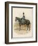 8th (The King's Royal Irish) Hussars a Trooper in Marching Order Mounted on His Horse-Charles Green-Framed Art Print