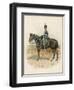 8th (The King's Royal Irish) Hussars a Trooper in Marching Order Mounted on His Horse-Charles Green-Framed Art Print