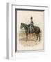 8th (The King's Royal Irish) Hussars a Trooper in Marching Order Mounted on His Horse-Charles Green-Framed Art Print