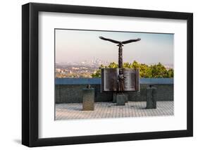 9/11 Memorial Eagle Rock Reservation in West Orange, New Jersey with view of New York City-null-Framed Photographic Print