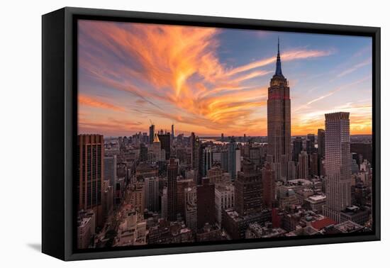 9-11 New York Sunset 2-Bruce Getty-Framed Stretched Canvas