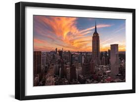 9-11 New York Sunset 2-Bruce Getty-Framed Photographic Print