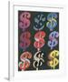 $9, 1982 (on black)-Andy Warhol-Framed Giclee Print