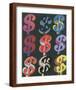 $9, c.1982 (on black)-Andy Warhol-Framed Art Print