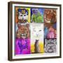 9-cats-Howie Green-Framed Giclee Print