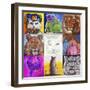 9-cats-Howie Green-Framed Giclee Print