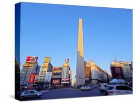 9 de Julio Avenue, Plaza de la Republica and Obelisco de Buenos Aires, City of Buenos Aires, Buenos-Karol Kozlowski-Stretched Canvas