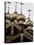 9-Domed Intercession Church, Kizhi Island, Lake Onega, Russia-Cindy Miller Hopkins-Stretched Canvas