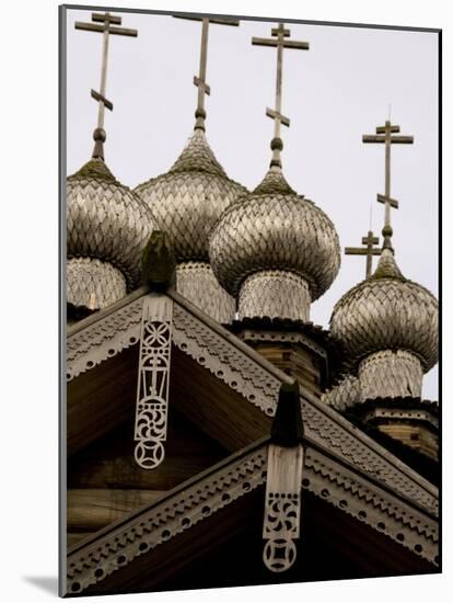 9-Domed Intercession Church, Kizhi Island, Lake Onega, Russia-Cindy Miller Hopkins-Mounted Photographic Print