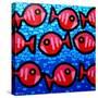 9 Happy Fish-John Nolan-Stretched Canvas