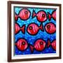 9 Happy Fish-John Nolan-Framed Giclee Print