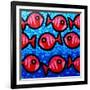 9 Happy Fish-John Nolan-Framed Giclee Print