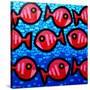 9 Happy Fish-John Nolan-Stretched Canvas