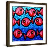 9 Happy Fish-John Nolan-Framed Giclee Print