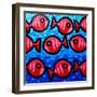 9 Happy Fish-John Nolan-Framed Giclee Print