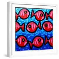 9 Happy Fish-John Nolan-Framed Giclee Print