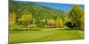 9-hole golf course in autumn at Pine Mountain Club, California-null-Mounted Photographic Print