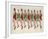 9 Ladies Dancing II-Clayton Rabo-Framed Giclee Print