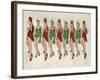 9 Ladies Dancing II-Clayton Rabo-Framed Giclee Print