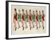 9 Ladies Dancing II-Clayton Rabo-Framed Giclee Print