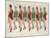 9 Ladies Dancing II-Clayton Rabo-Mounted Giclee Print