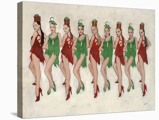 9 Ladies Dancing II-Clayton Rabo-Stretched Canvas