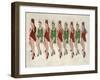 9 Ladies Dancing II-Clayton Rabo-Framed Giclee Print