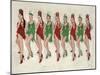 9 Ladies Dancing II-Clayton Rabo-Mounted Giclee Print