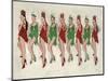 9 Ladies Dancing II-Clayton Rabo-Mounted Giclee Print