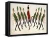 9 Ladies Dancing-Clayton Rabo-Framed Stretched Canvas