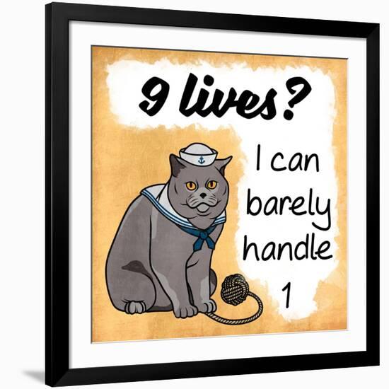 9 Lives-Marcus Prime-Framed Art Print