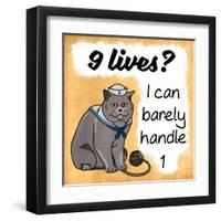 9 Lives-Marcus Prime-Framed Art Print