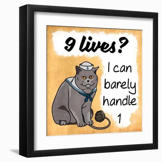 9 Lives-Marcus Prime-Framed Art Print