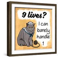 9 Lives-Marcus Prime-Framed Art Print